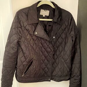 Banana Republic Quilted Chocolate Brown Jacket